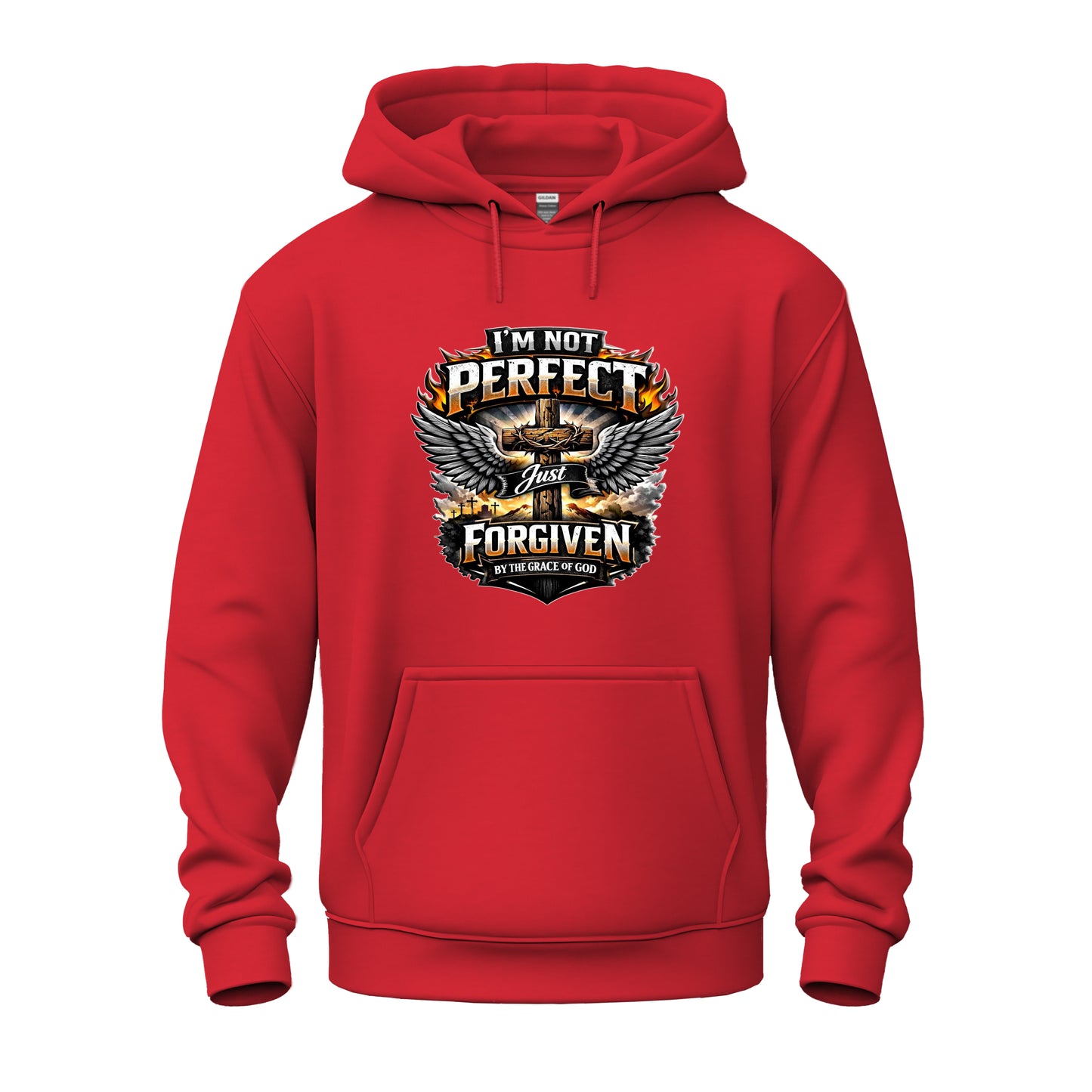 I'm Not Perfect, Just Forgiven Christian Unisex Heavy Blend™ Hooded Sweatshirt