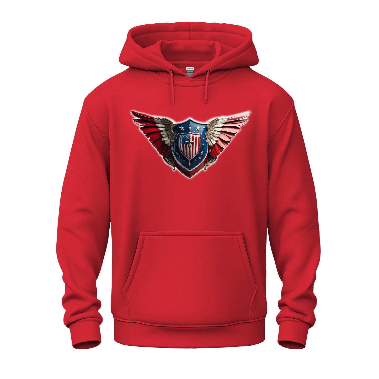 3D Winged Shield Unisex Heavy Blend™ Hooded Sweatshirt