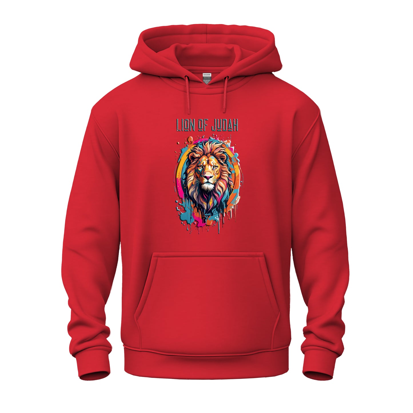 Graffiti Drip Lion Of Judah Logo Unisex Heavy Blend™ Hooded Sweatshirt