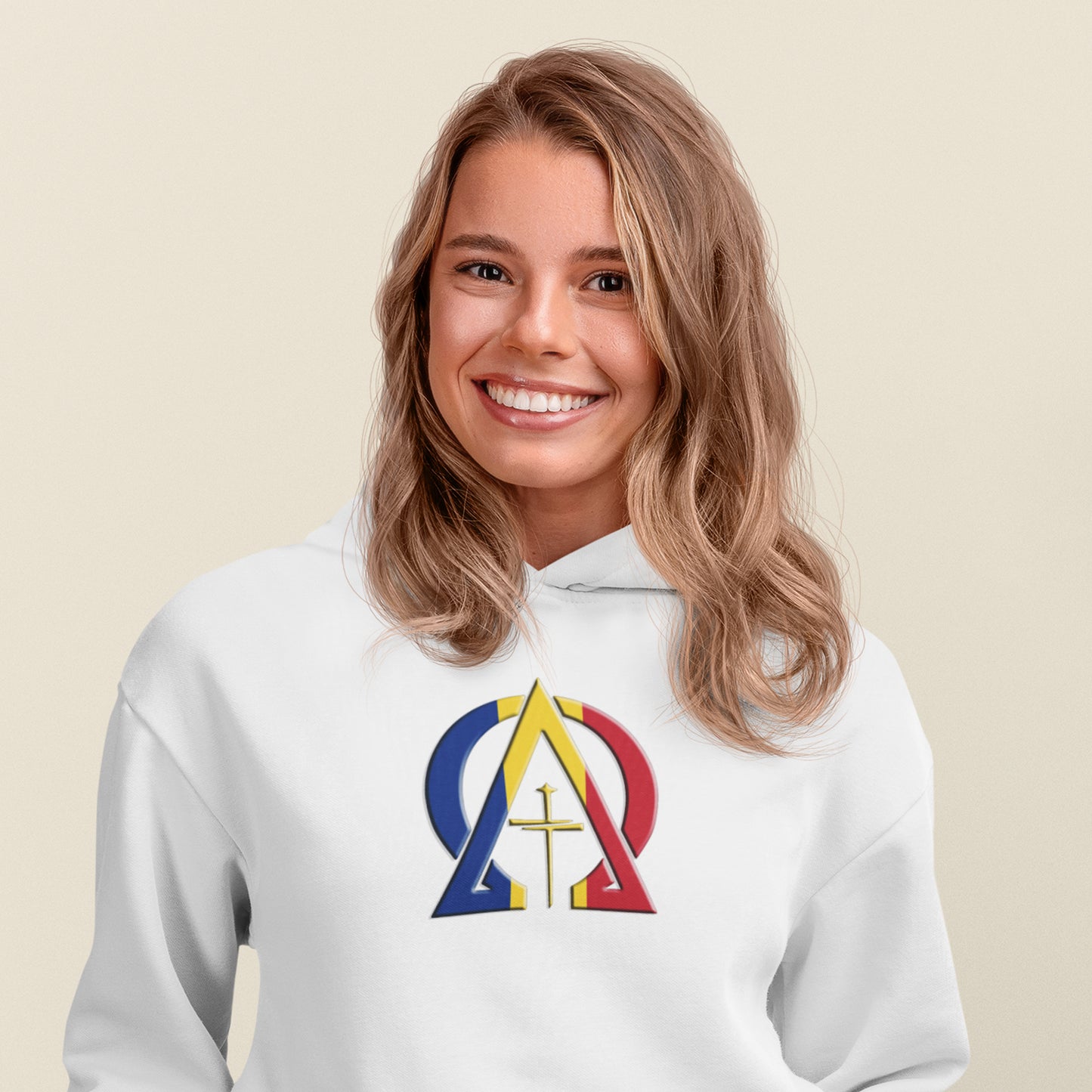 Alpha & Omega Romania Unisex Heavy Blend™ Hooded Sweatshirt