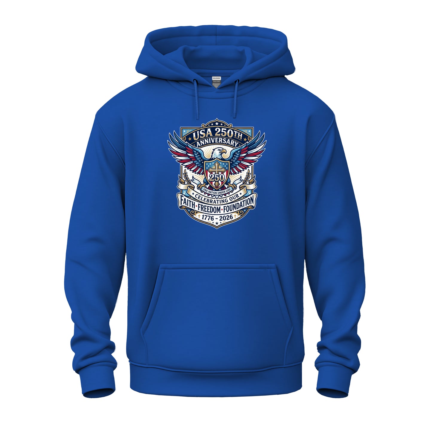 250 Years, One Nation Under God Unisex Heavy Blend™ Hooded Sweatshirt