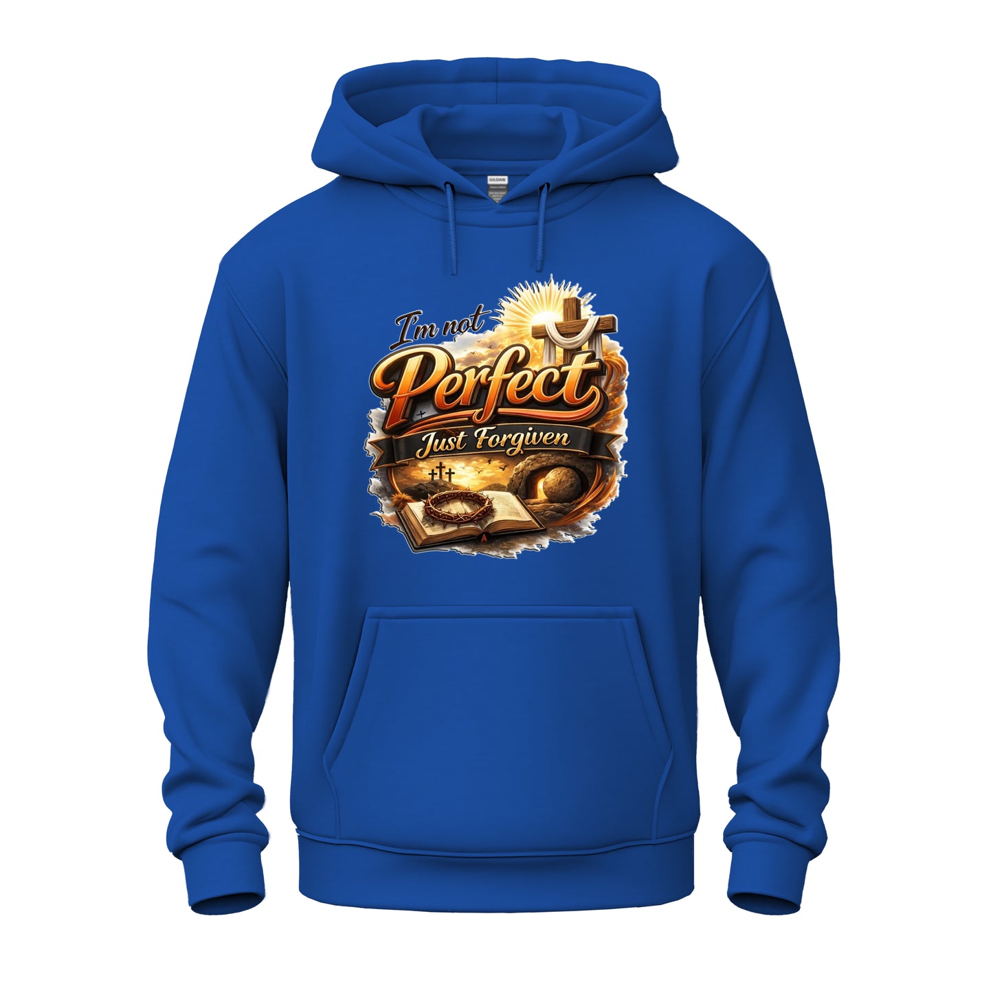 I'm Not Perfect, Just Forgiven Version 2  Christian Unisex Heavy Blend™ Hooded Sweatshirt