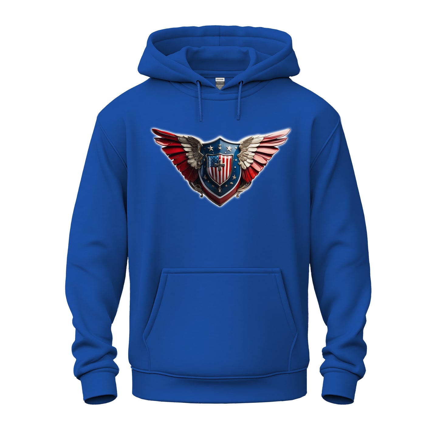 3D Winged Shield Unisex Heavy Blend™ Hooded Sweatshirt