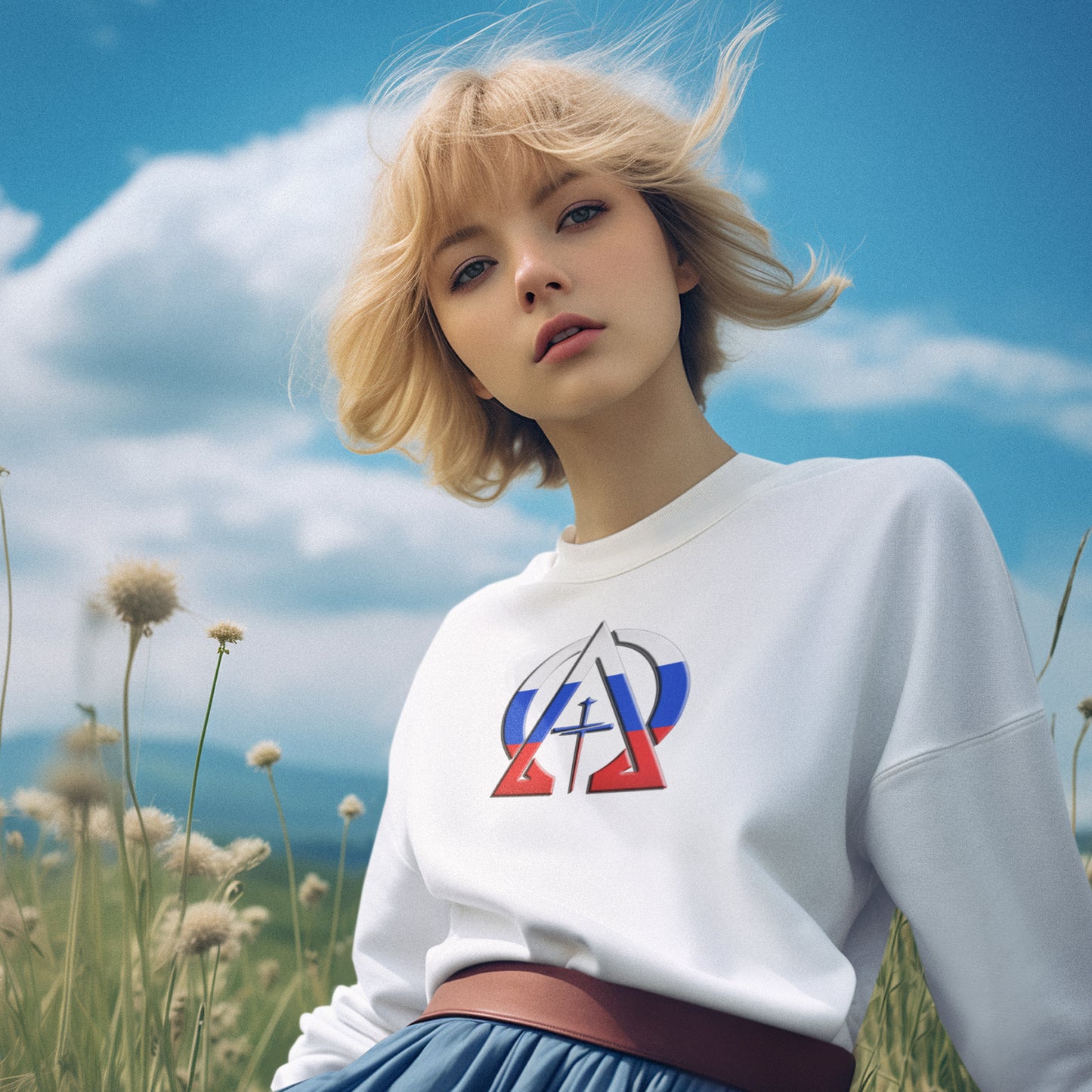 Alpha & Omega Russia Unisex Heavy Blend™ Crewneck Sweatshirt