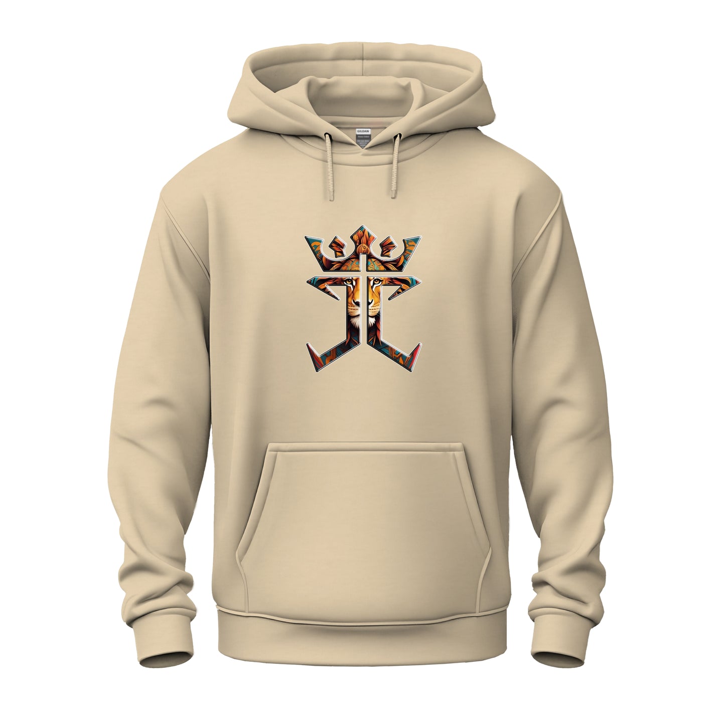 Jesus Christ Is King Lion Of Judah Logo Unisex Heavy Blend™ Hooded Sweatshirt