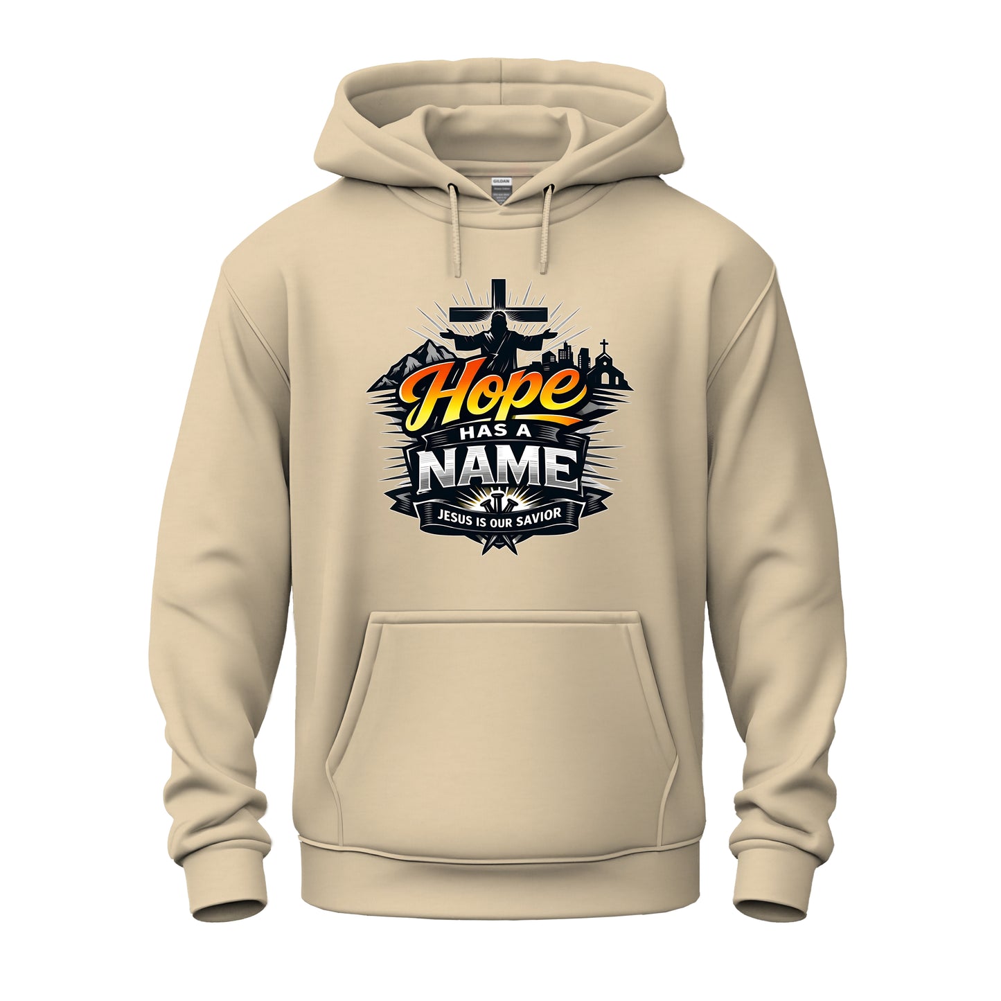 Hope Has A Name Christian Unisex Heavy Blend™ Hooded Sweatshirt