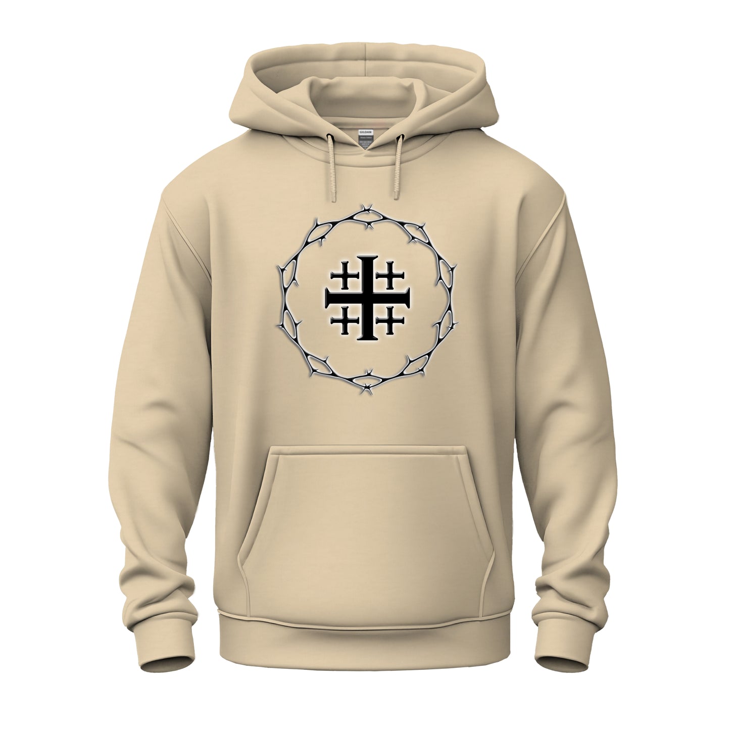 Circle of Thorn with Jerusalem Cross logo Unisex Heavy Blend™ Hooded Sweatshirt