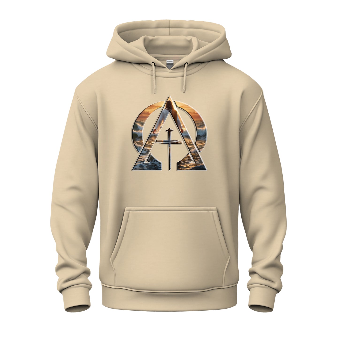 Alpha & Omega Divine Walking on Water Unisex Heavy Blend™ Hooded Sweatshirt