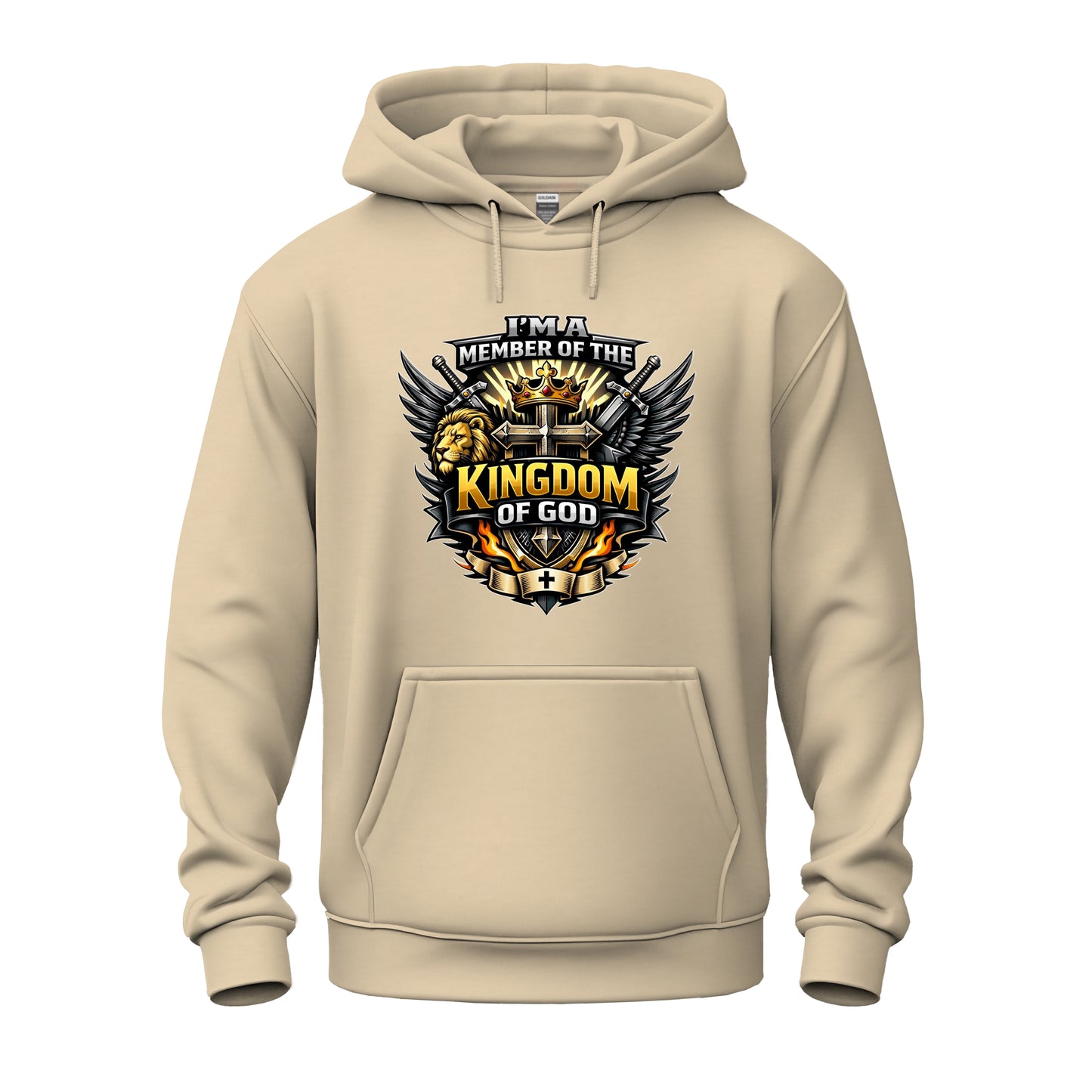 Bold & Warrior-Driven Member of the Kingdom of God Unisex Heavy Blend™ Hooded Sweatshirt