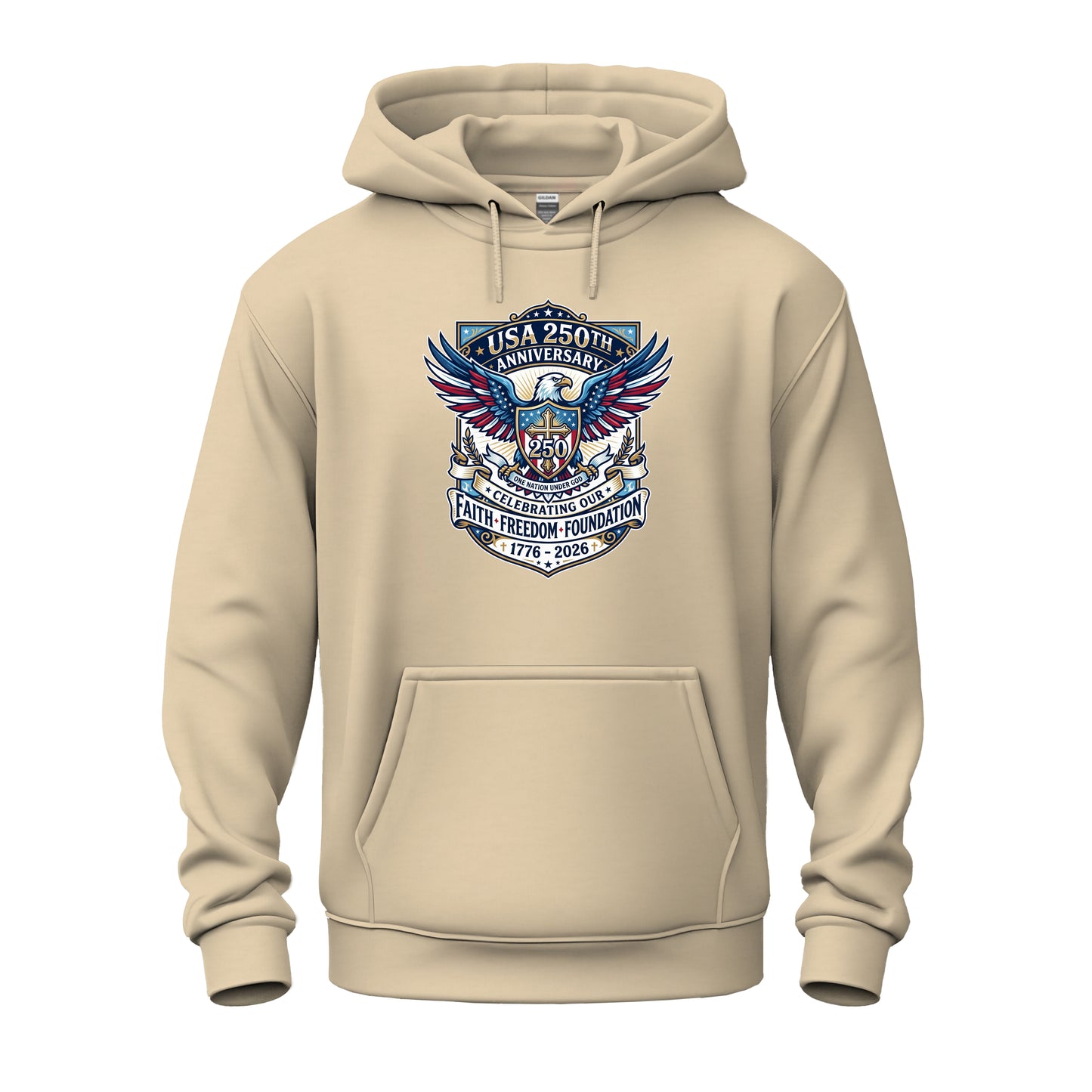 250 Years, One Nation Under God Unisex Heavy Blend™ Hooded Sweatshirt