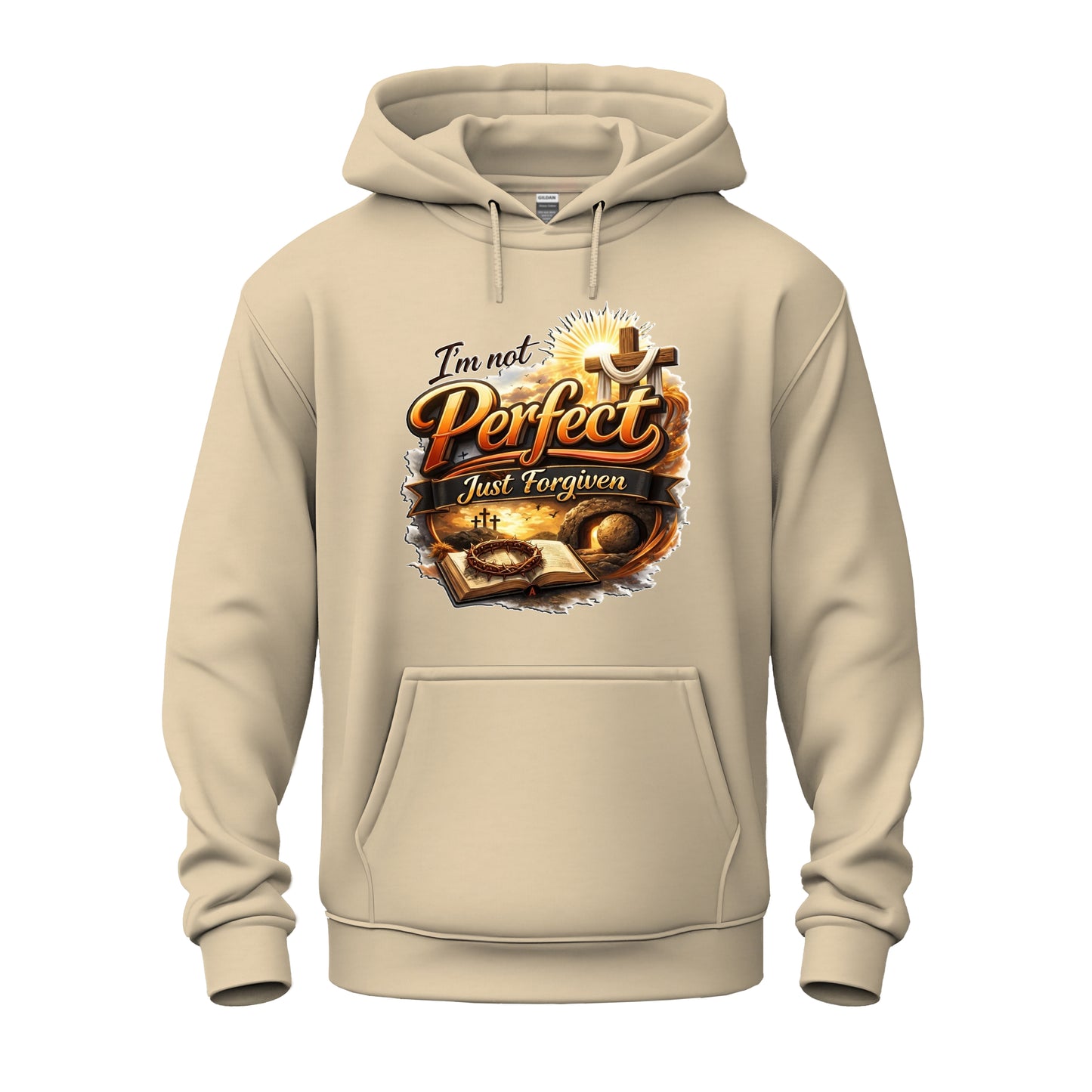 I'm Not Perfect, Just Forgiven Version 2  Christian Unisex Heavy Blend™ Hooded Sweatshirt