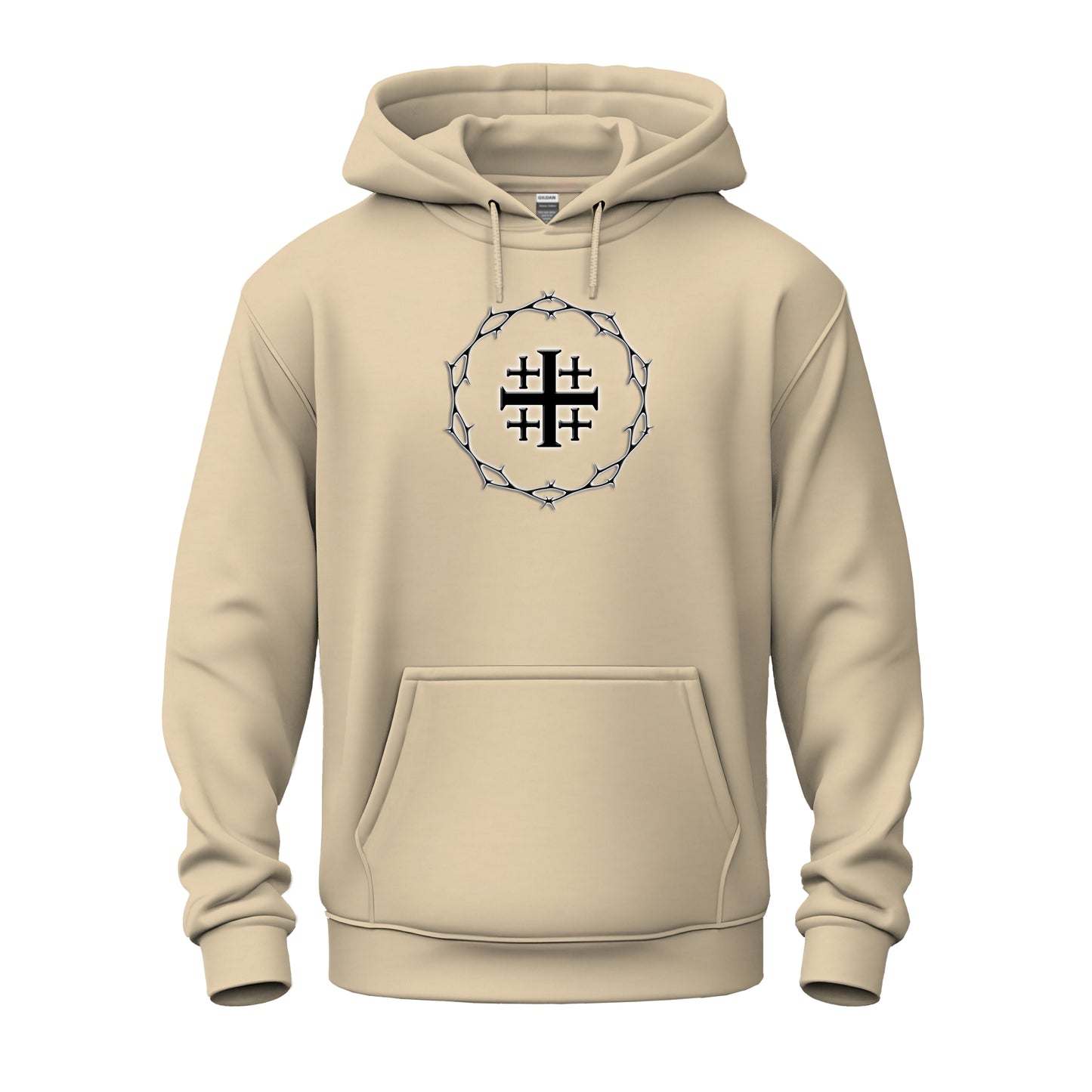 Circle of Thorn with Jerusalem Cross logo Unisex Heavy Blend™ Hooded Sweatshirt