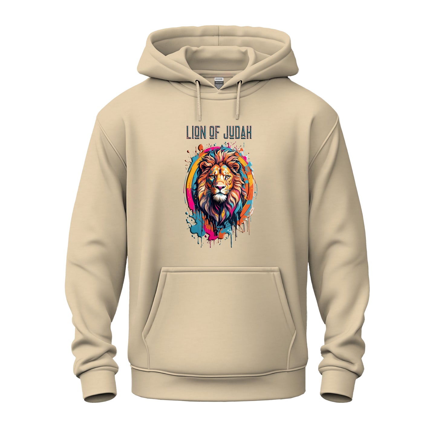 Graffiti Drip Lion Of Judah Logo Unisex Heavy Blend™ Hooded Sweatshirt