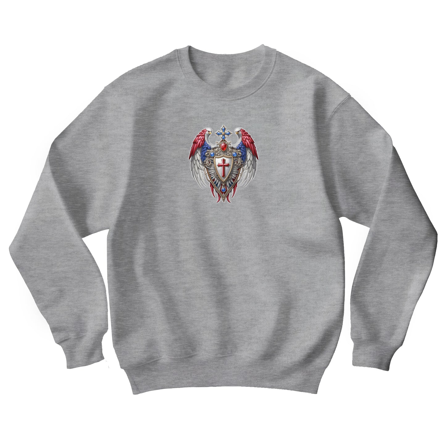 Winged Guardians of Faith Unisex Heavy Blend™ Crewneck Sweatshirt