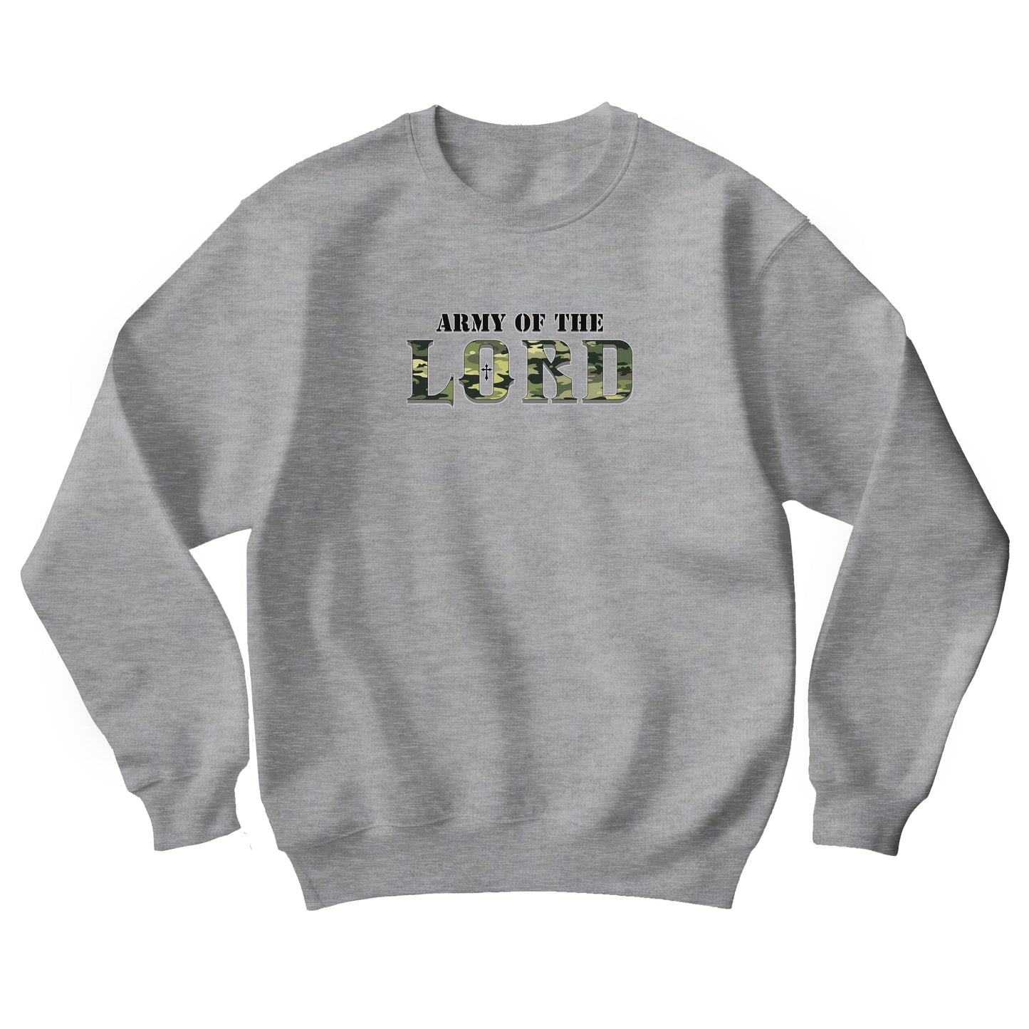 Green Camo Army of the Lord Unisex Heavy Blend™ Crewneck Sweatshirt