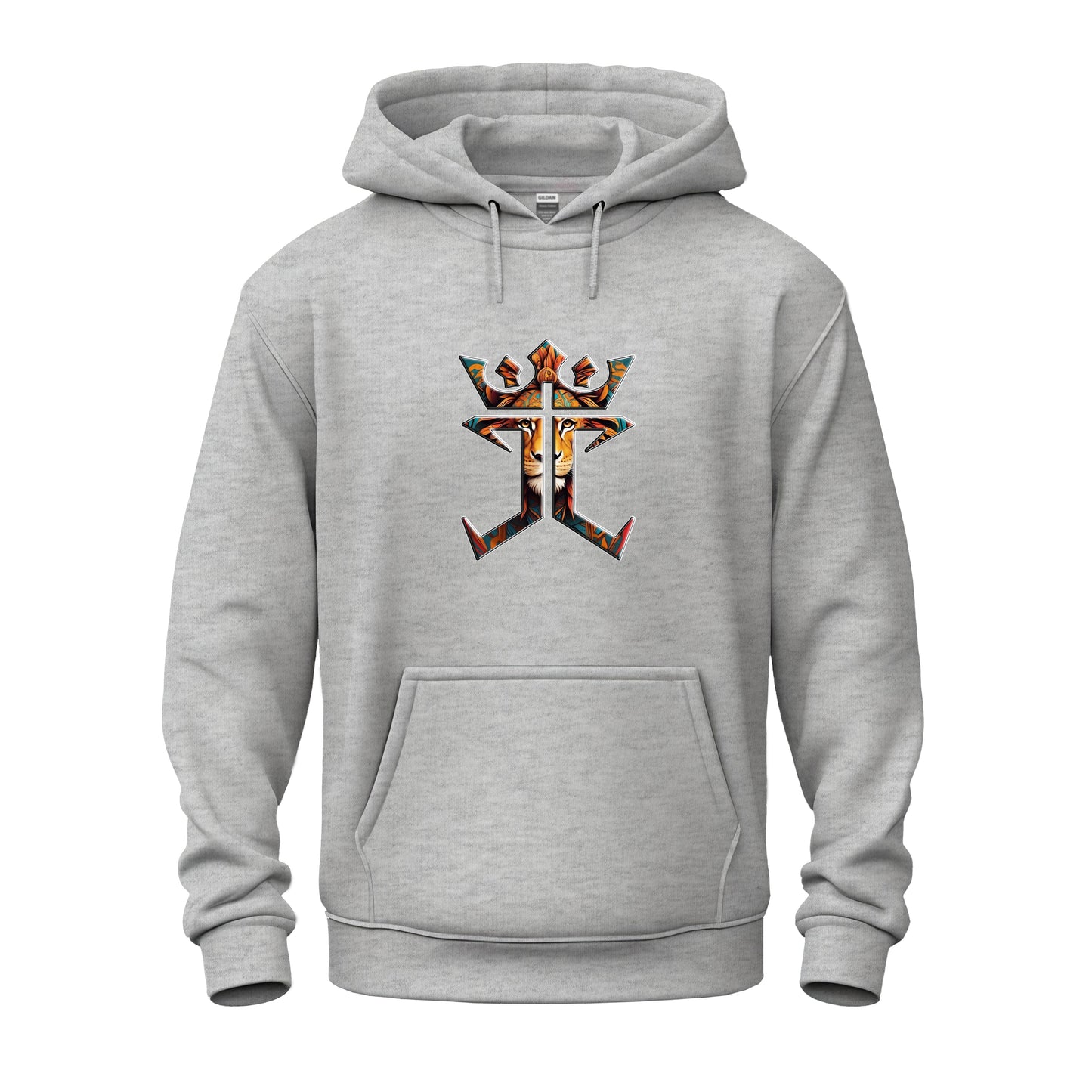 Jesus Christ Is King Lion Of Judah Logo Unisex Heavy Blend™ Hooded Sweatshirt