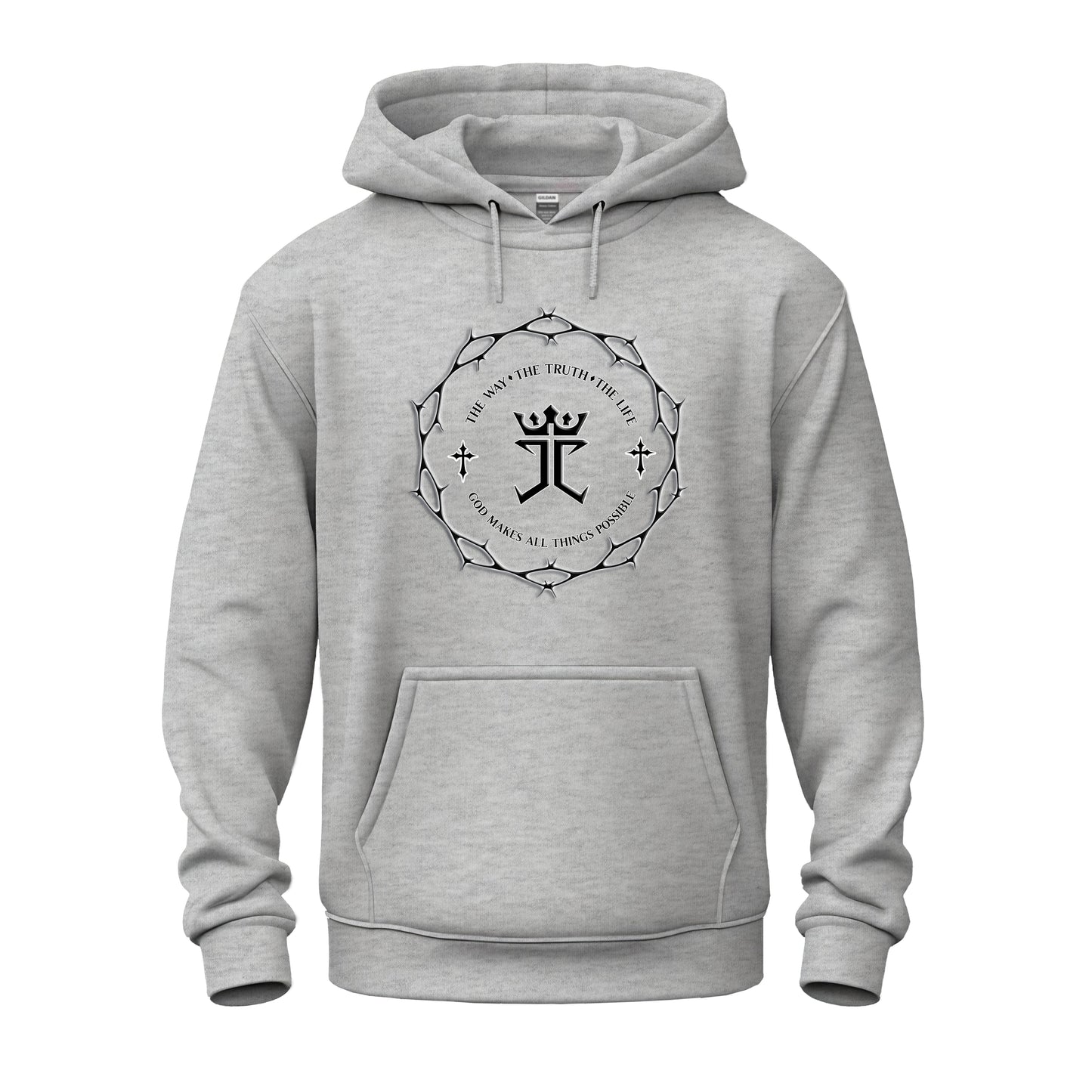 Jesus Christ's Crown of Thorns logo Unisex Heavy Blend™ Hooded Sweatshirt