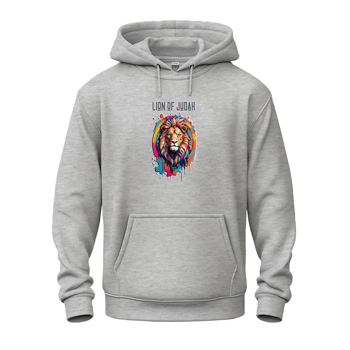 Graffiti Drip Lion Of Judah Logo Unisex Heavy Blend™ Hooded Sweatshirt