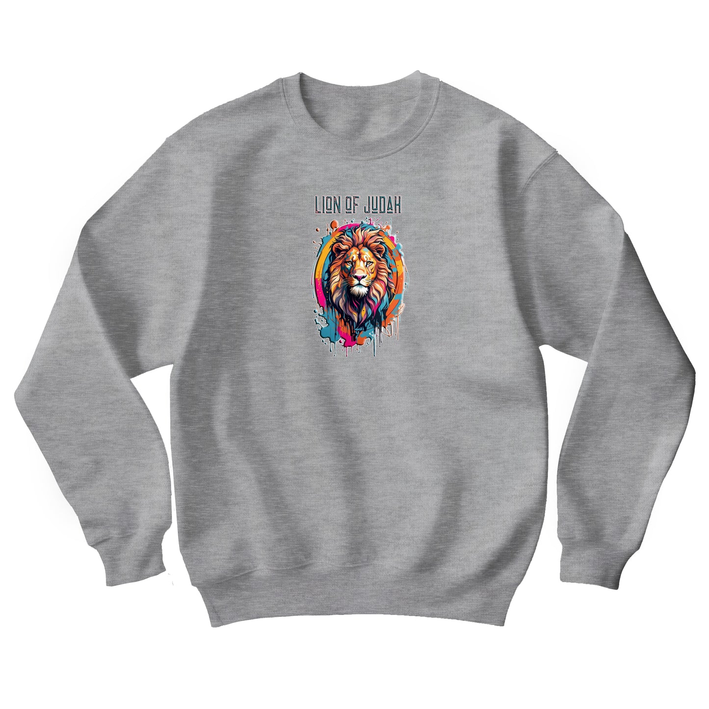 Graffiti Drip Lion of Judah  Unisex Heavy Blend™ Crewneck Sweatshirt