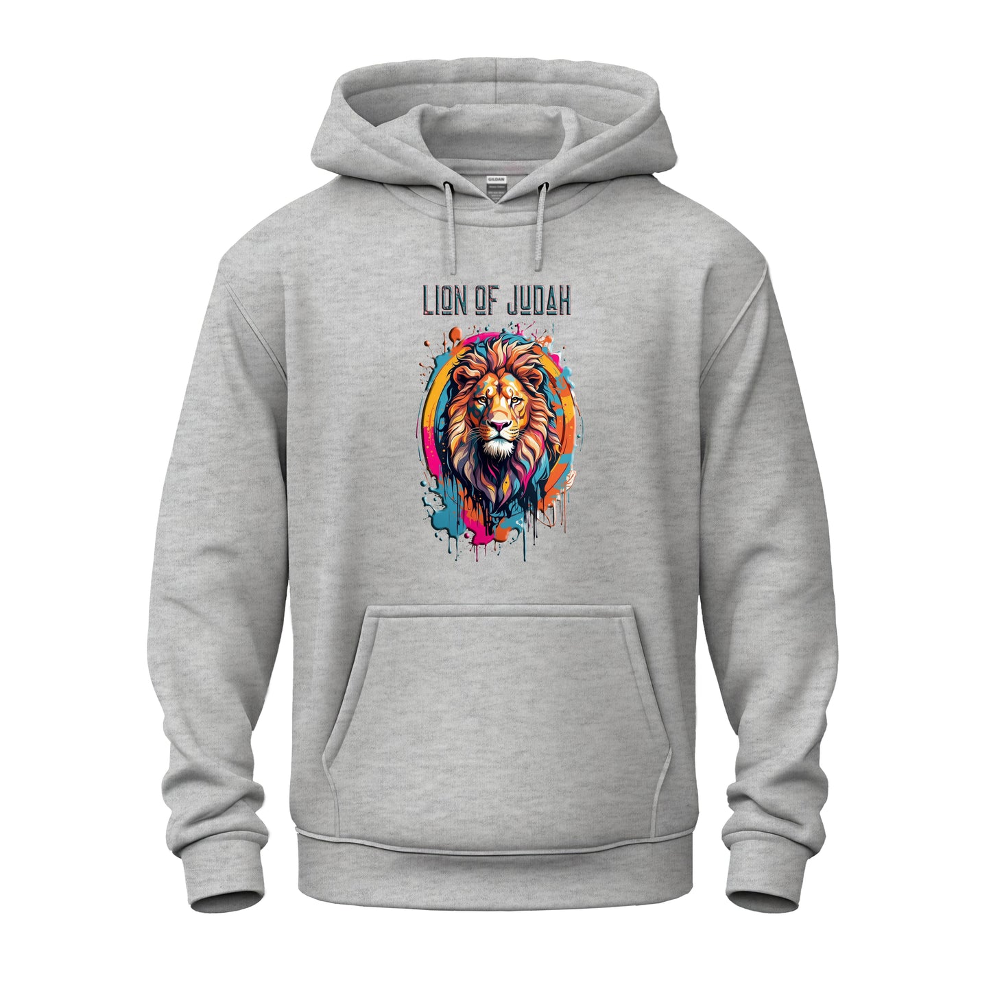 Graffiti Drip Lion Of Judah Logo Unisex Heavy Blend™ Hooded Sweatshirt