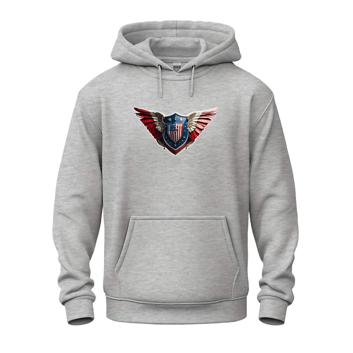 3D Winged Shield Unisex Heavy Blend™ Hooded Sweatshirt