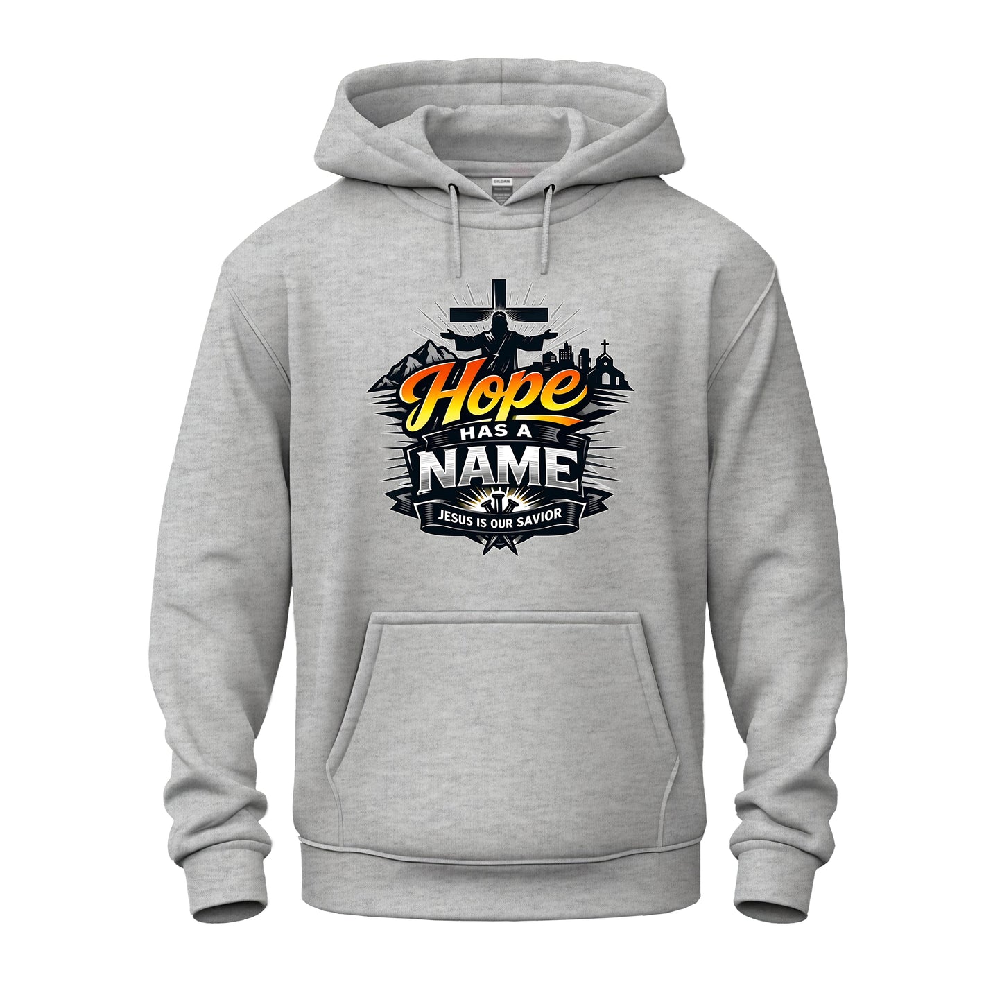 Hope Has A Name Christian Unisex Heavy Blend™ Hooded Sweatshirt