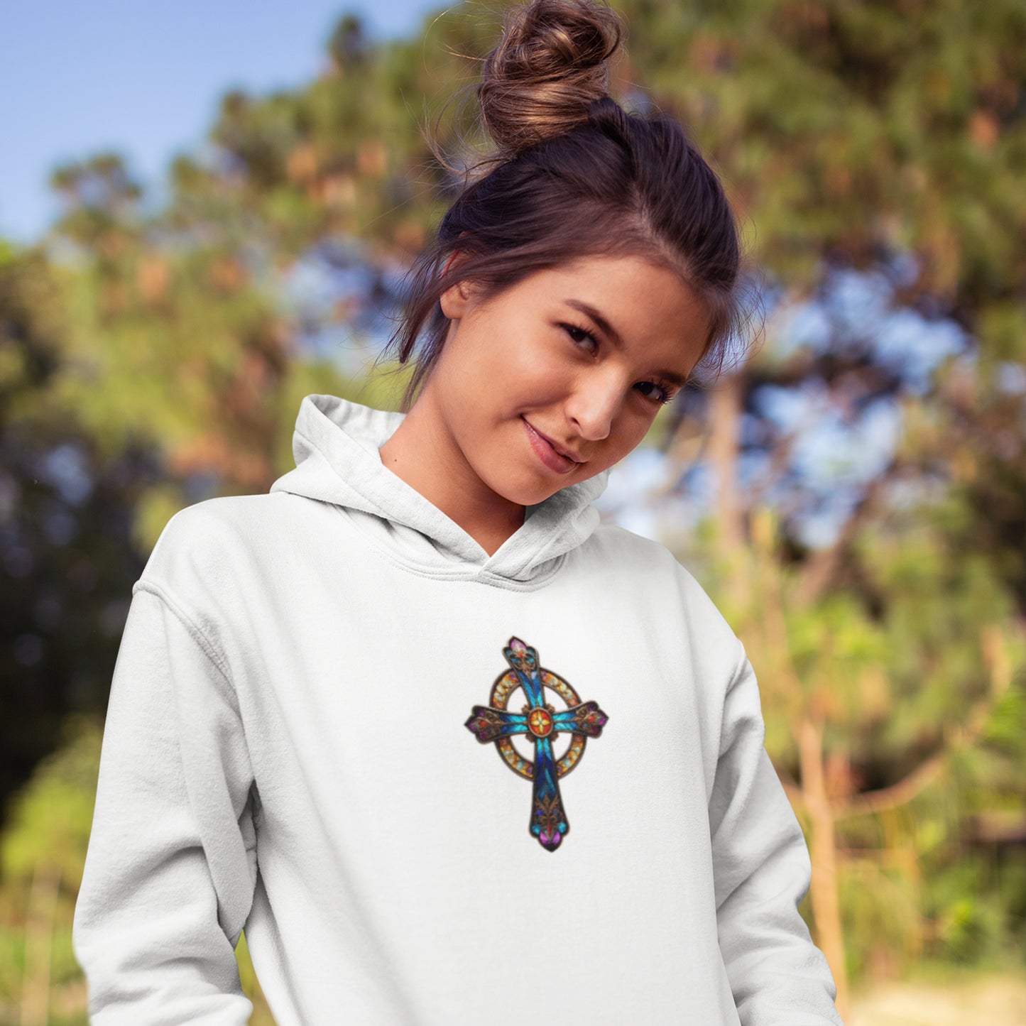 Radiant Cross Unisex Heavy Blend™ Crewneck Sweatshirt