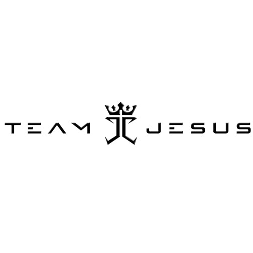 Team Jesus Modern Script Christian V-Neck Tee