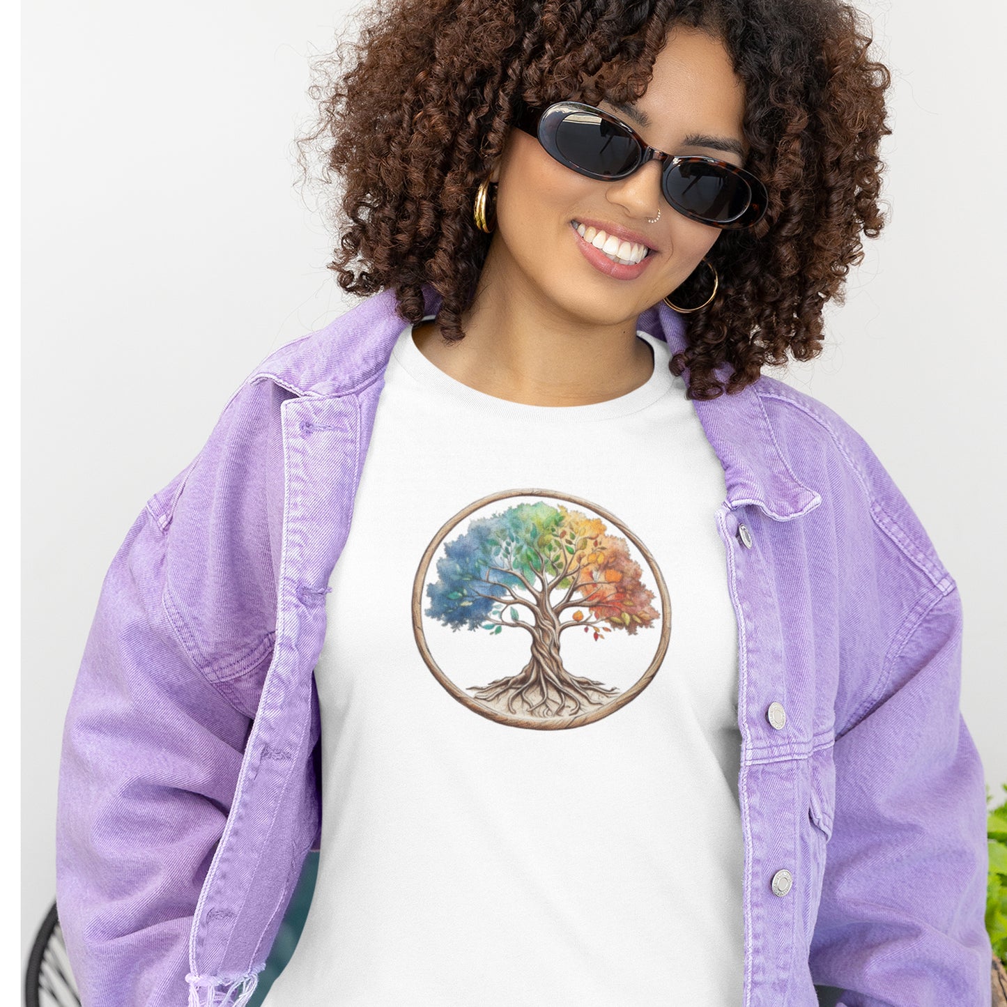 Colorful Tree Of Life Unisex Short Sleeve Tee