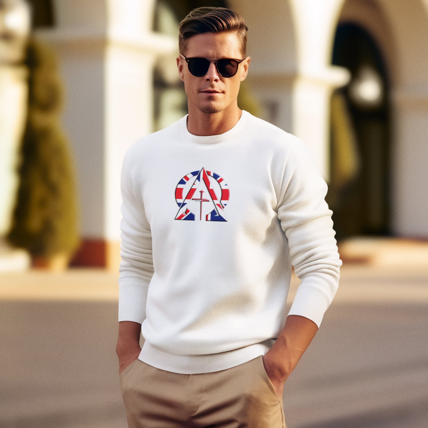Alpha & Omega United Kingdom Unisex Heavy Blend™ Crewneck Sweatshirt