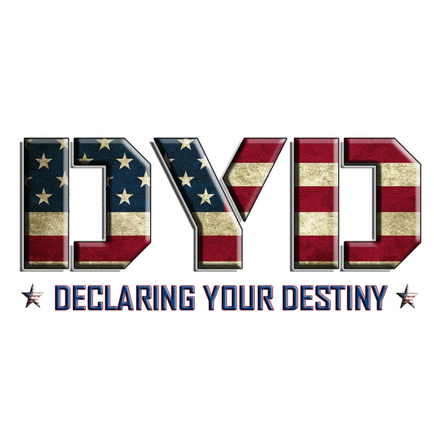 DYD  Single Sided Full-Zip Sweatshirt featuring the USA Declaring Your Destiny logo