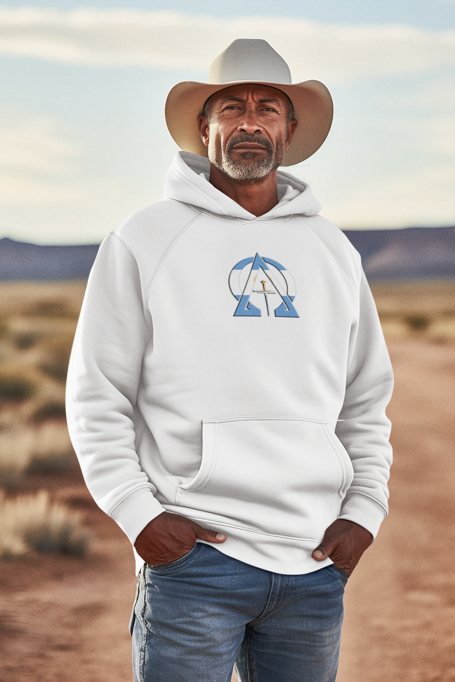 Alpha & Omega Argentina - Unisex Heavy Blend™ Hooded Sweatshirt