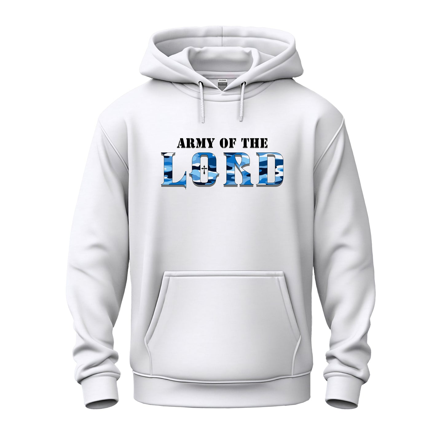 Army Of The Lord Blue Camo Unisex Heavy Blend™ Hooded Sweatshirt