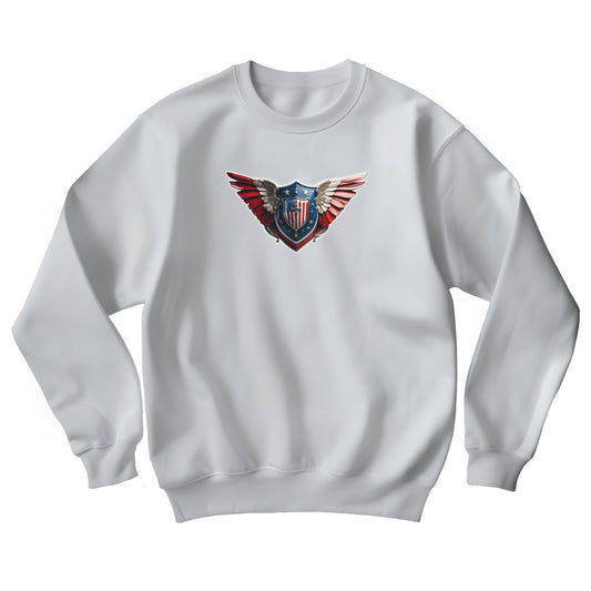 3D Winged Shield Unisex Heavy Blend™ Crewneck Sweatshirt