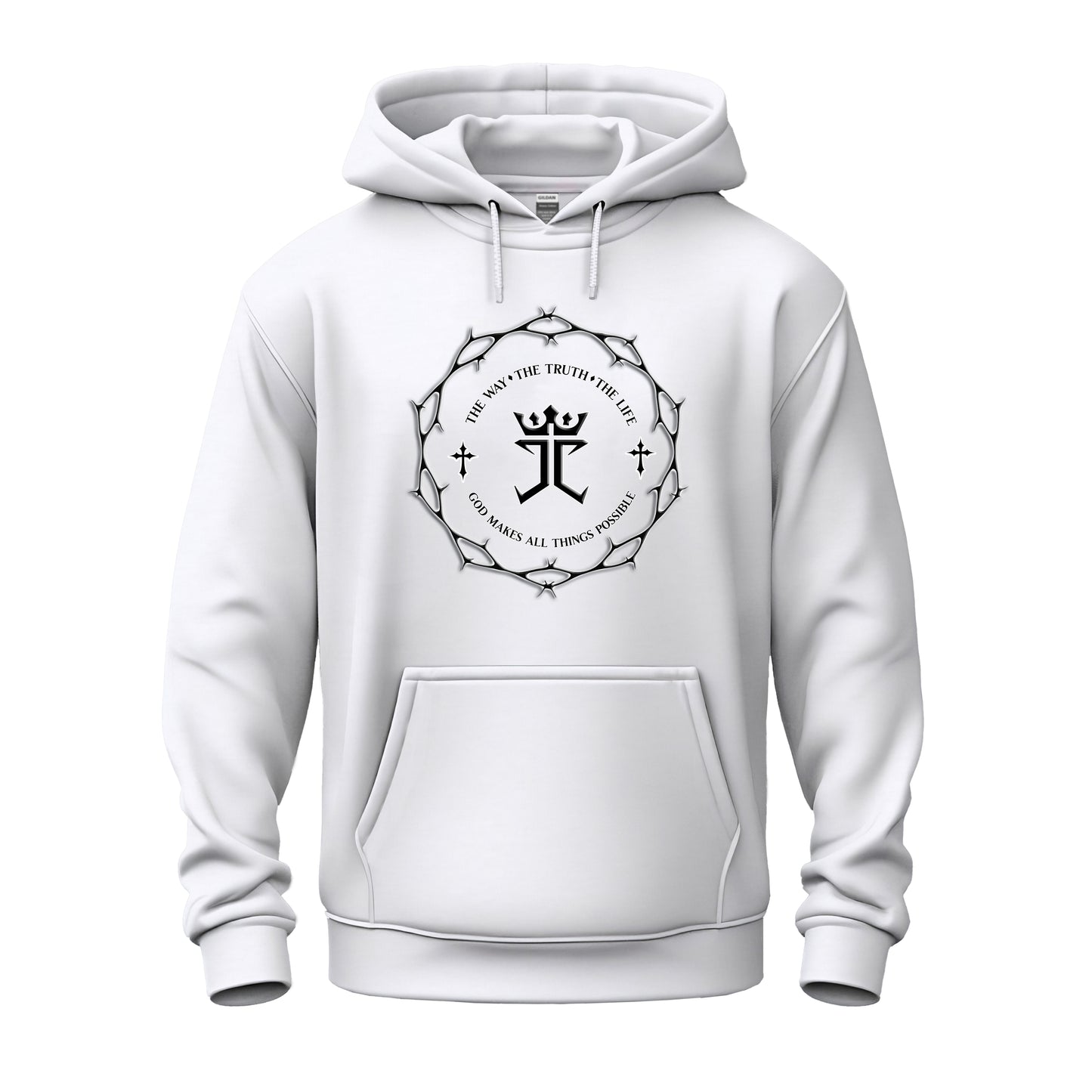Jesus Christ's Crown of Thorns logo Unisex Heavy Blend™ Hooded Sweatshirt