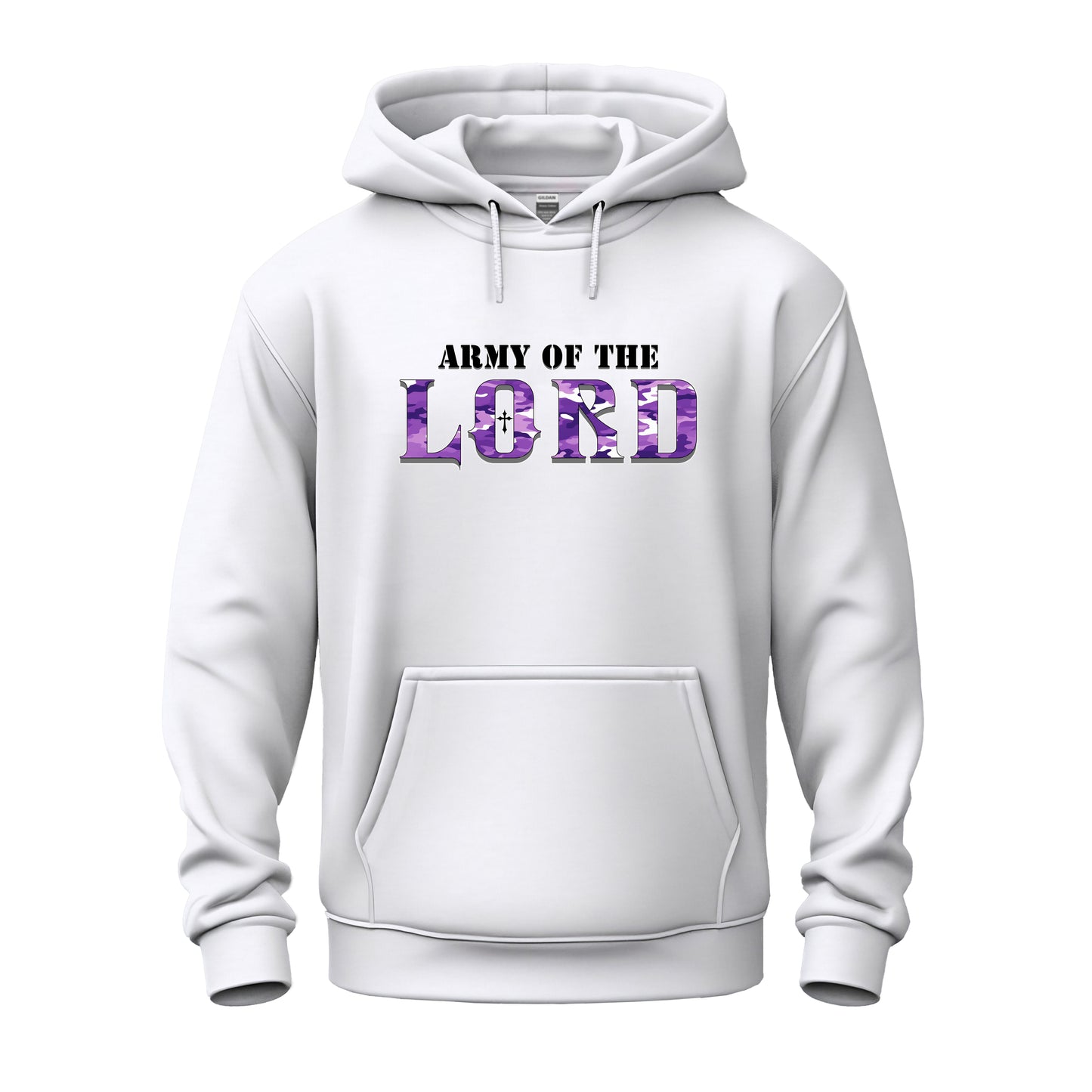 Army Of The Lord Purple Camo Unisex Heavy Blend™ Hooded Sweatshirt