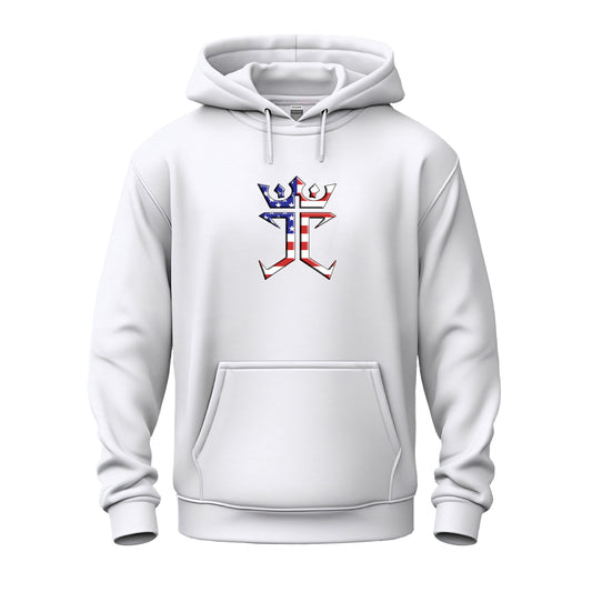 Jesus Christ Is King In The USA Unisex Heavy Blend™ Hooded Sweatshirt