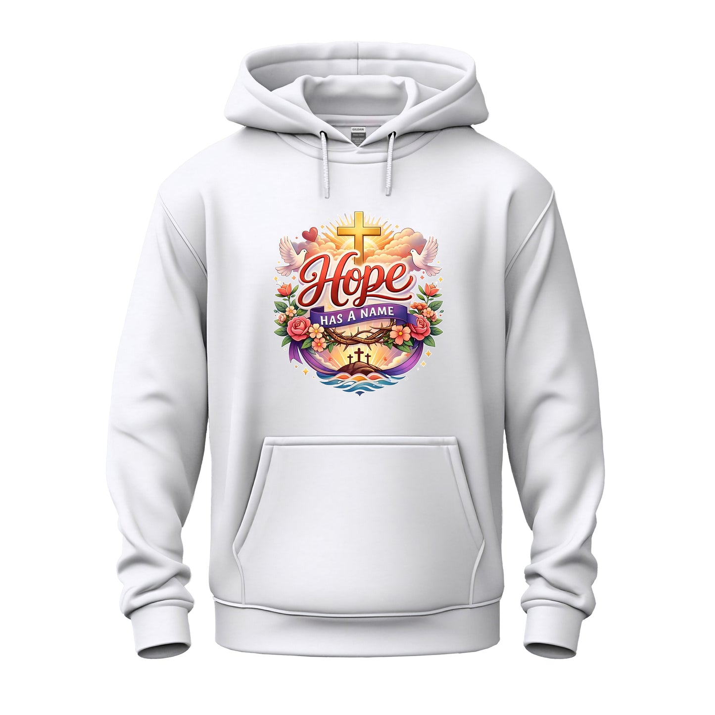 Hope Has A Name Nature Edition Christian Unisex Heavy Blend™ Hooded Sweatshirt