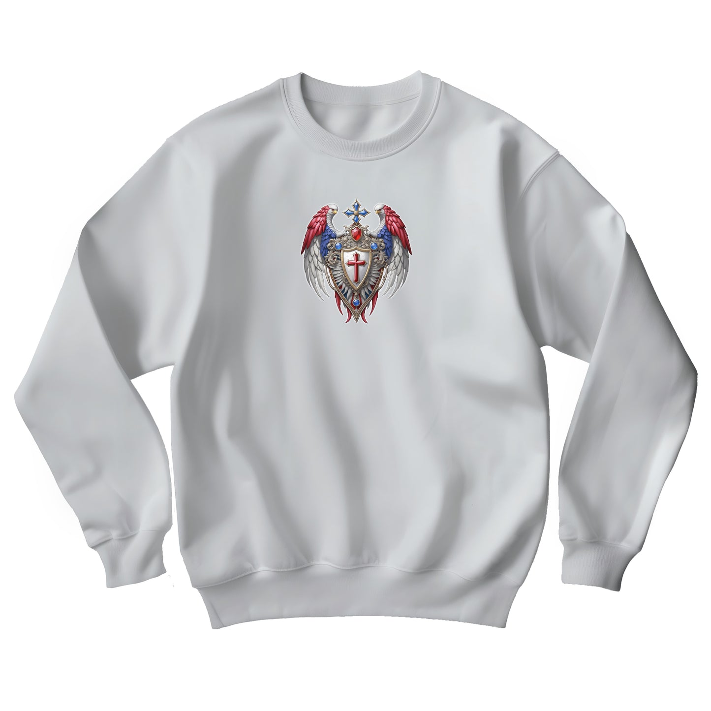 Winged Guardians of Faith Unisex Heavy Blend™ Crewneck Sweatshirt
