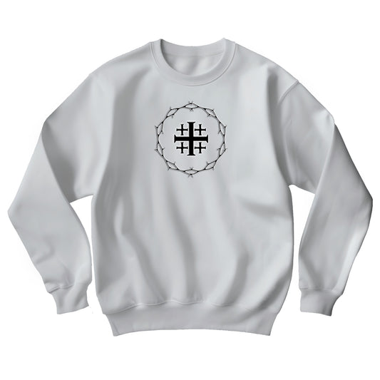 Circle of Thorns & Jerusalem Cross Unisex Heavy Blend™ Crewneck Sweatshirt