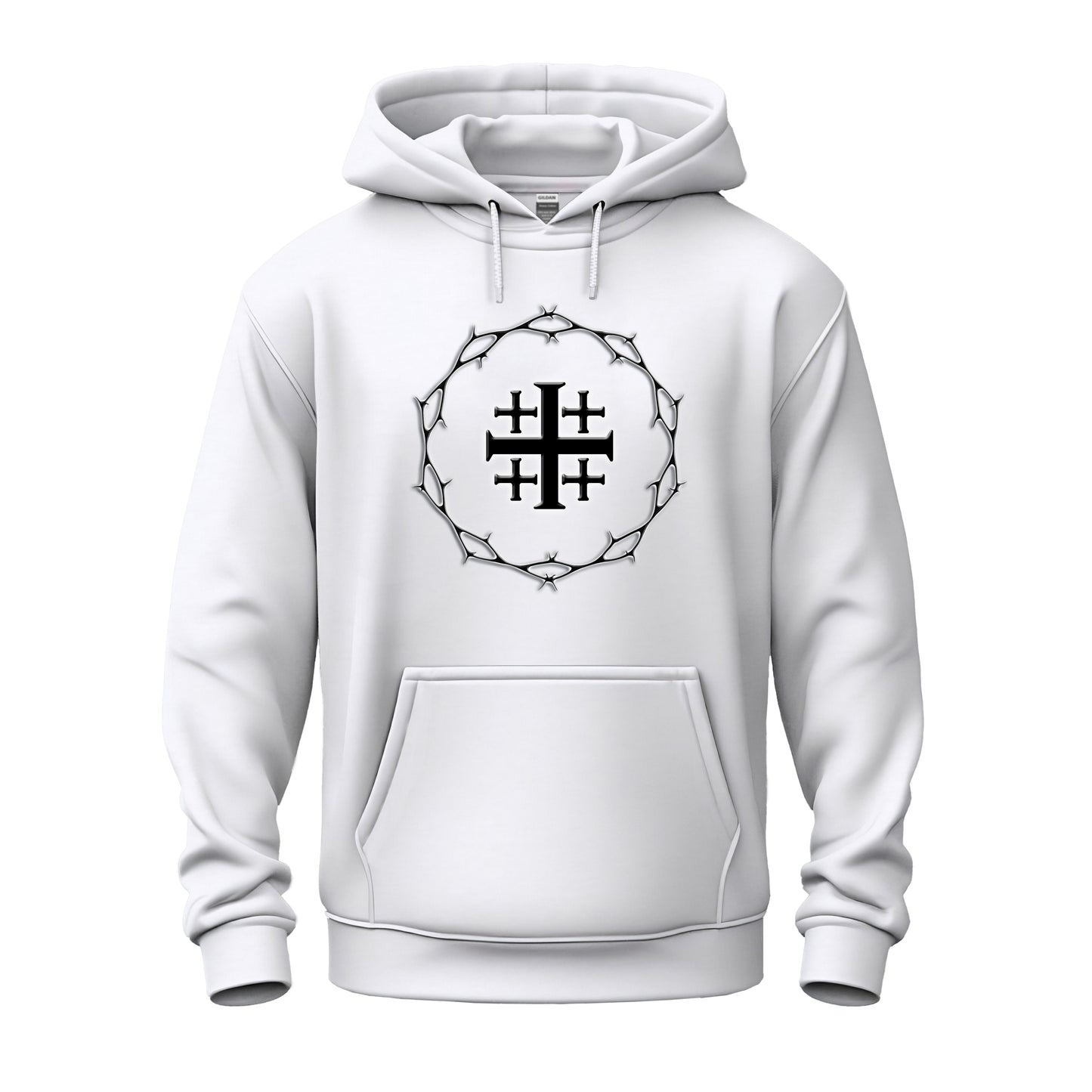 Circle of Thorn with Jerusalem Cross logo Unisex Heavy Blend™ Hooded Sweatshirt