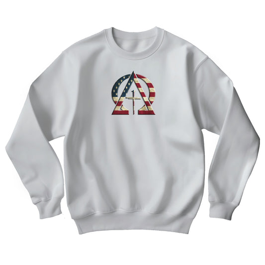 Alpha & Omega Vintage USA Unisex Heavy Blend™ Crewneck Sweatshirt