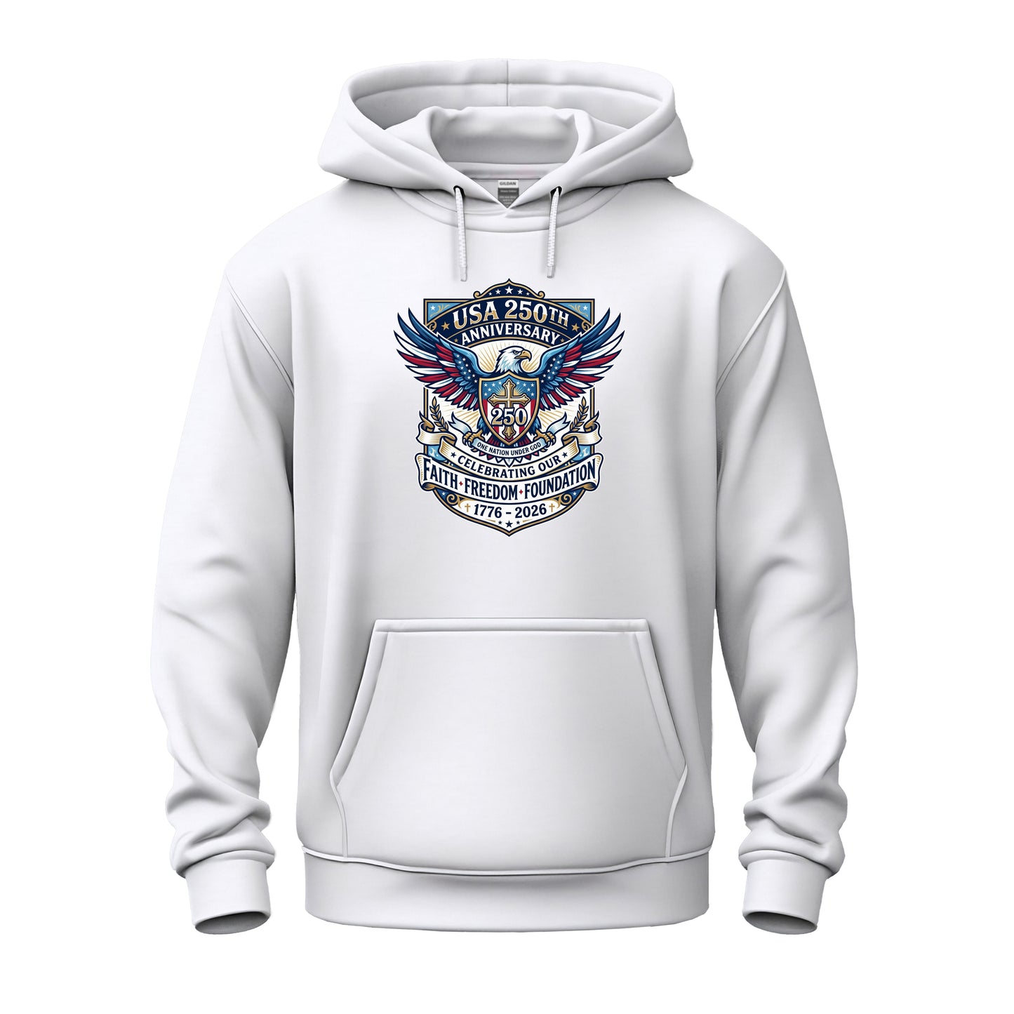 250 Years, One Nation Under God Unisex Heavy Blend™ Hooded Sweatshirt