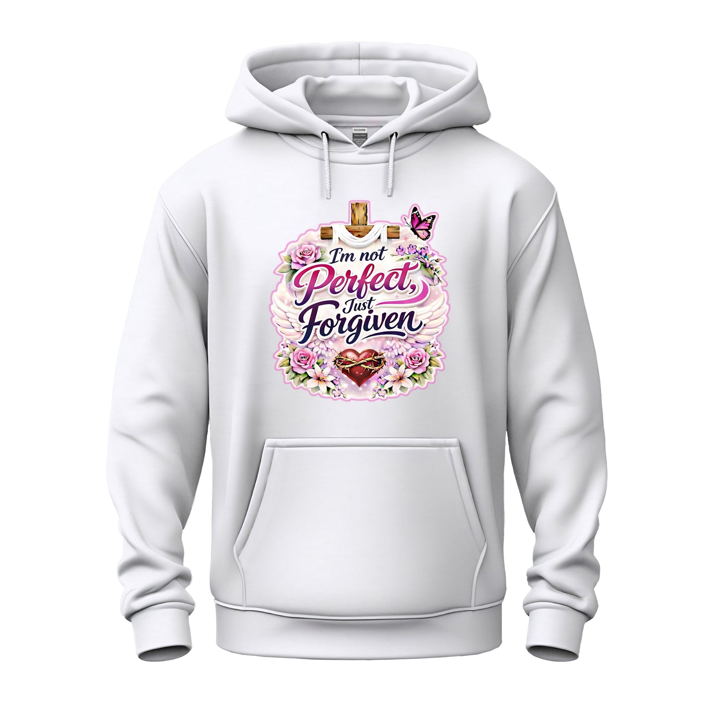 I'm Not Perfect, Just Forgiven Nature Edition Christian Unisex Heavy Blend™ Hooded Sweatshirt