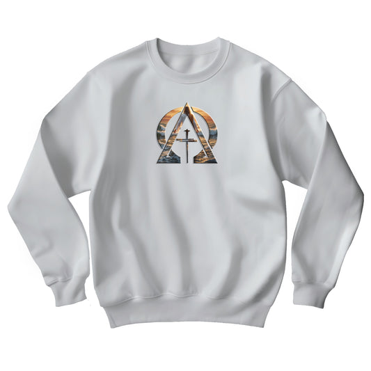 Alpha & Omega Divine Walking on Water Unisex Heavy Blend™ Crewneck Sweatshirt