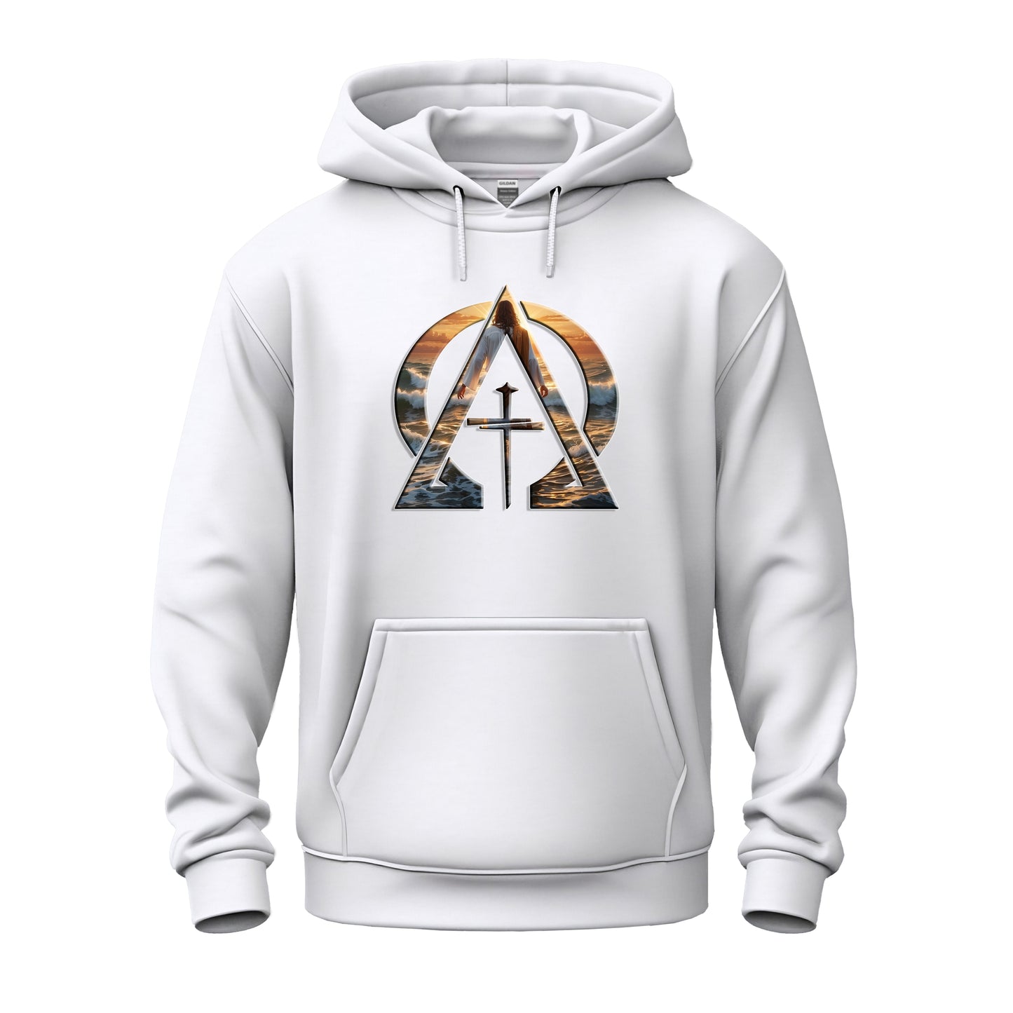 Alpha & Omega Divine Walking on Water Unisex Heavy Blend™ Hooded Sweatshirt
