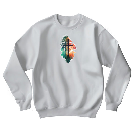 Cross in the Wilderness Unisex Heavy Blend™ Crewneck Sweatshirt