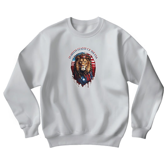 Fearless Leader of Faith  Lion of Judah  Unisex Heavy Blend™ Crewneck Sweatshirt