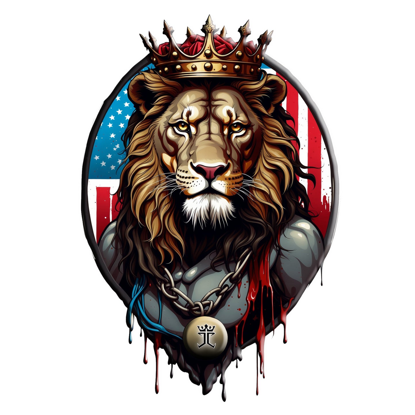 DYD USA/Royal Majesty: Lion of Judah 2 Sided Full-Zip Sweatshirt