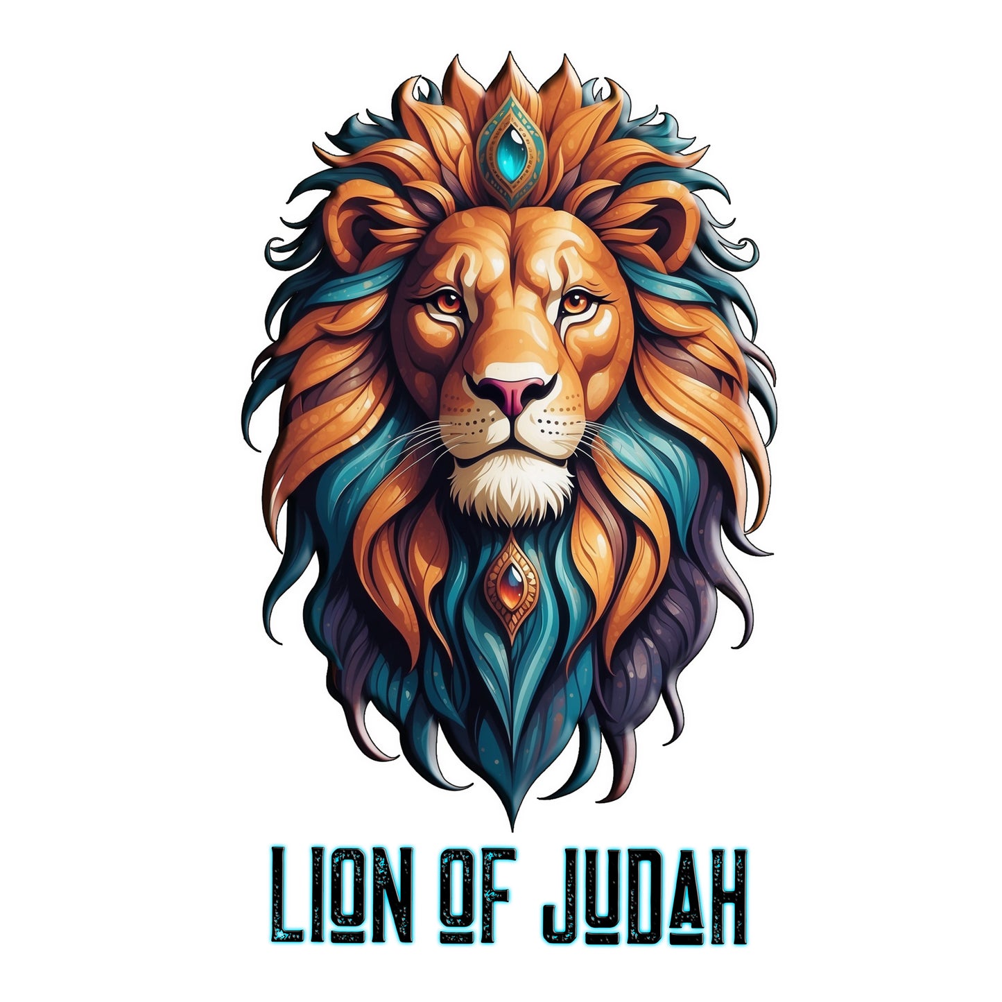 Majestic Savior  Lion of Judah  Unisex Heavy Blend™ Crewneck Sweatshirt